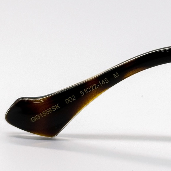 NEW GUCCI GG1558SK 002 SQUARE HAVANA BROWN WOMEN SUNGLASSES GUCCI - Picture 9 of 12